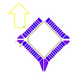 OFP和PLCC型集成塊如采用紅膠工藝過波峰,需采用斜角45度方式擺放，且每邊的最后一個(gè)引腳均需添加盜錫焊盤